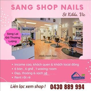 Sang lại shop nails hoạt động ổn định ở vùng biển St Kilda - Vic