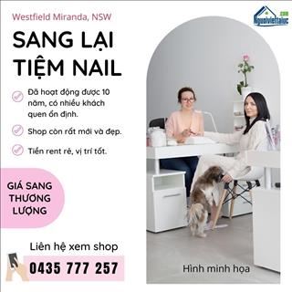 Sang lại tiệm nail còn mới và rất đẹp, khách quen ổn định