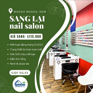 Cần sang lại shop nails mới set up vùng Wagga Wagga, NSW, rent rẻ