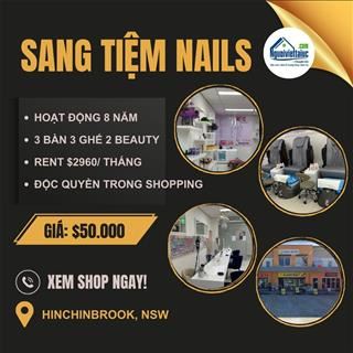 Cần sang tiệm nail cách Cabramatta 15 phút lái xe, rent rẻ